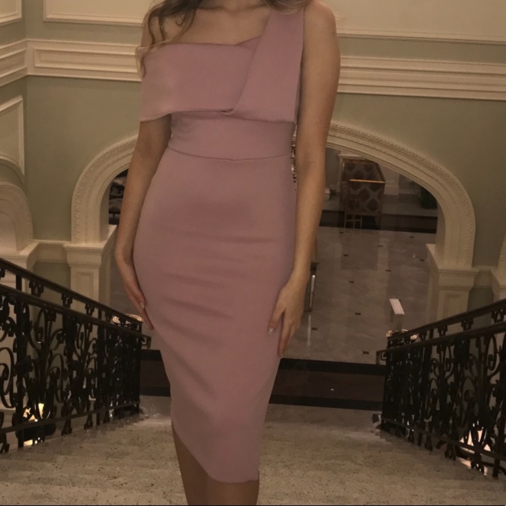 Light pink midi dress